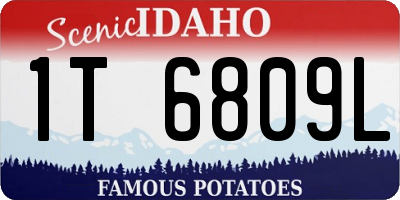 ID license plate 1T6809L