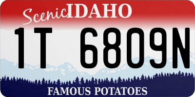 ID license plate 1T6809N