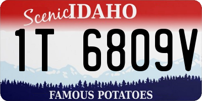 ID license plate 1T6809V