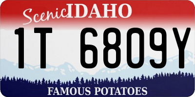 ID license plate 1T6809Y