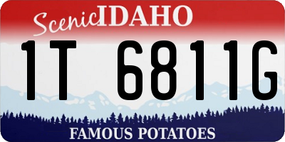 ID license plate 1T6811G