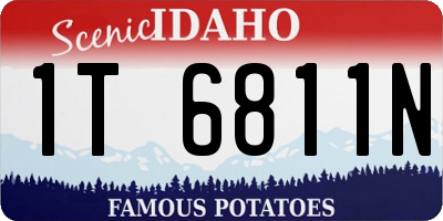 ID license plate 1T6811N