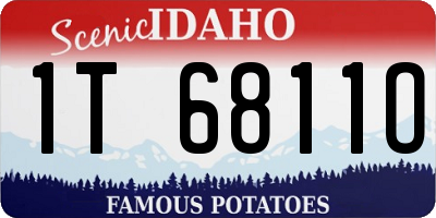 ID license plate 1T6811O