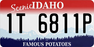 ID license plate 1T6811P