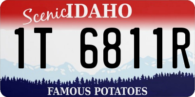 ID license plate 1T6811R