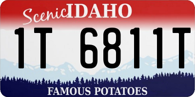 ID license plate 1T6811T