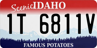 ID license plate 1T6811V