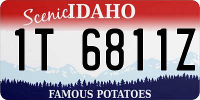 ID license plate 1T6811Z