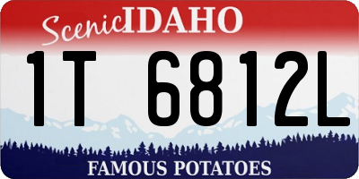 ID license plate 1T6812L