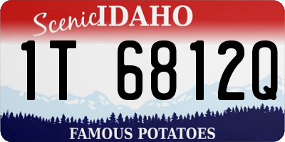 ID license plate 1T6812Q