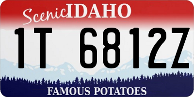 ID license plate 1T6812Z