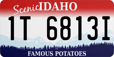 ID license plate 1T6813I