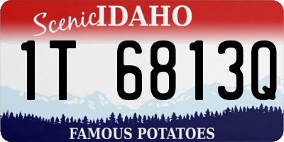 ID license plate 1T6813Q