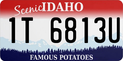 ID license plate 1T6813U