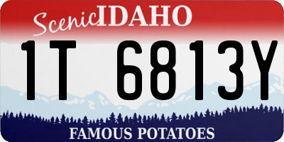 ID license plate 1T6813Y