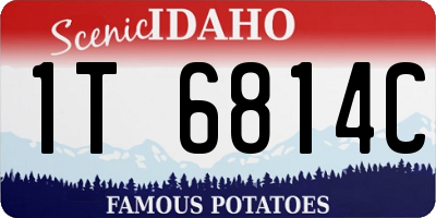 ID license plate 1T6814C