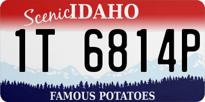 ID license plate 1T6814P