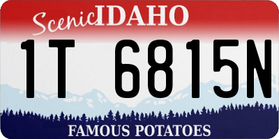 ID license plate 1T6815N