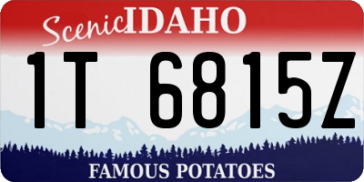 ID license plate 1T6815Z