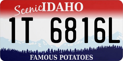 ID license plate 1T6816L