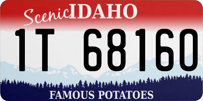 ID license plate 1T6816O