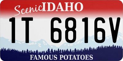 ID license plate 1T6816V