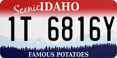 ID license plate 1T6816Y