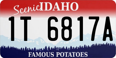 ID license plate 1T6817A