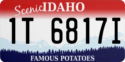 ID license plate 1T6817I