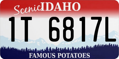 ID license plate 1T6817L