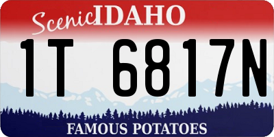 ID license plate 1T6817N