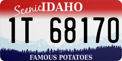 ID license plate 1T6817O