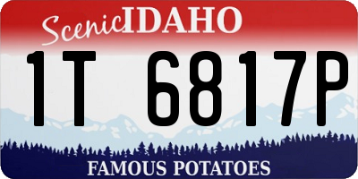 ID license plate 1T6817P