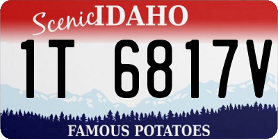 ID license plate 1T6817V