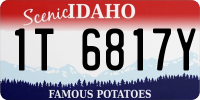 ID license plate 1T6817Y