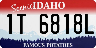 ID license plate 1T6818L
