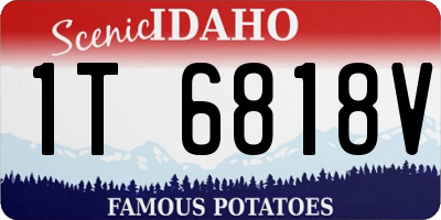 ID license plate 1T6818V