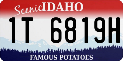 ID license plate 1T6819H