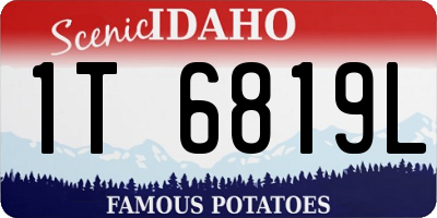 ID license plate 1T6819L
