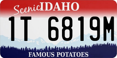 ID license plate 1T6819M
