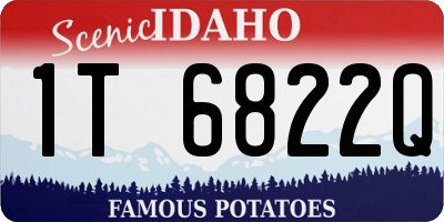 ID license plate 1T6822Q