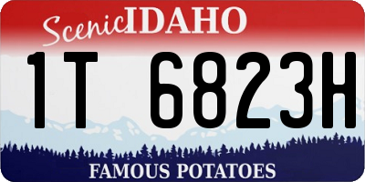 ID license plate 1T6823H