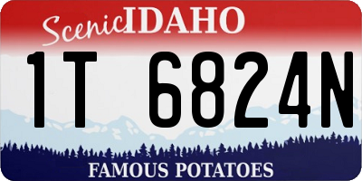 ID license plate 1T6824N