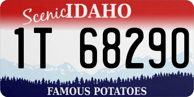 ID license plate 1T6829O