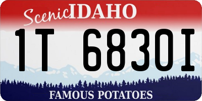 ID license plate 1T6830I