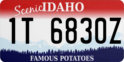 ID license plate 1T6830Z