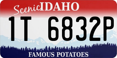 ID license plate 1T6832P