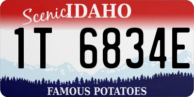 ID license plate 1T6834E