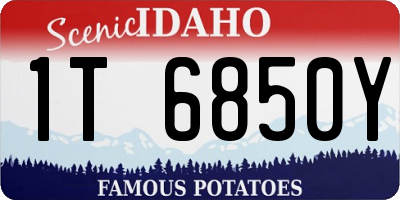 ID license plate 1T6850Y