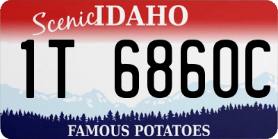 ID license plate 1T6860C